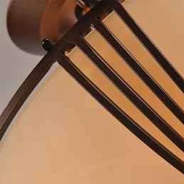 Lampada a sospensione in metallo dipinto stile rustico/vintage mini