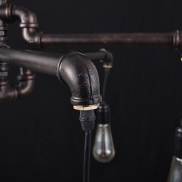 Lampada a sospensione retrò in metallo effetto caffè