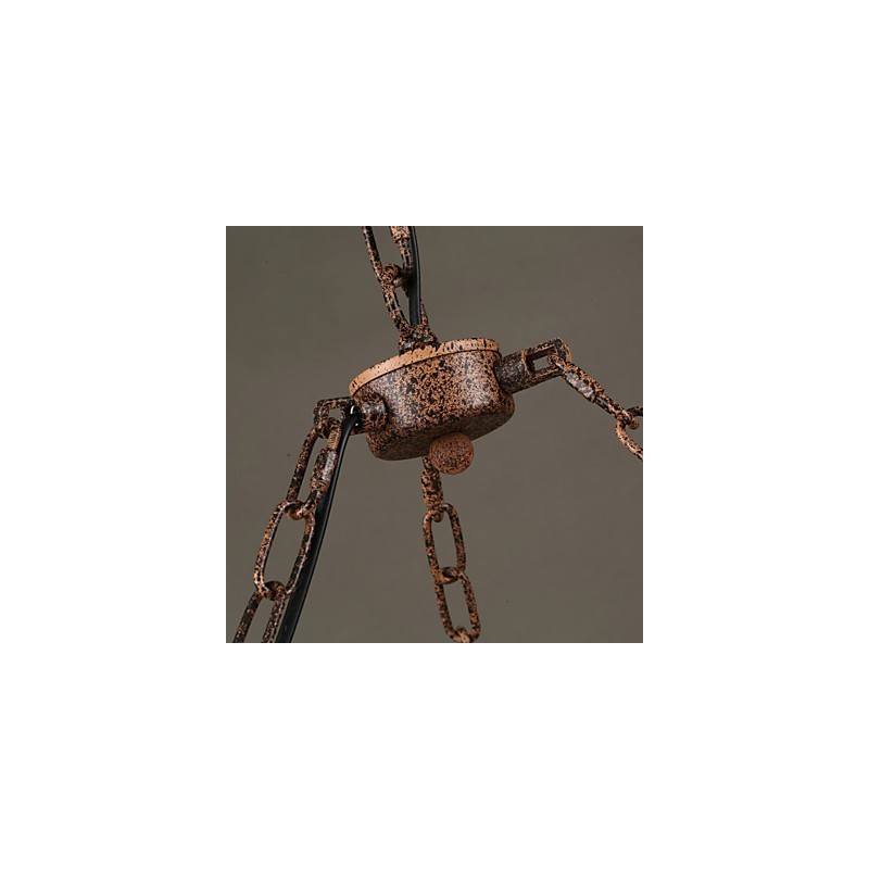 Lampada a sospensione in metallo stile country vintage per garage