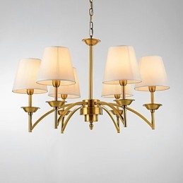 Lampada a sospensione moderna contemporanea bianca a 6 luci E12/E14