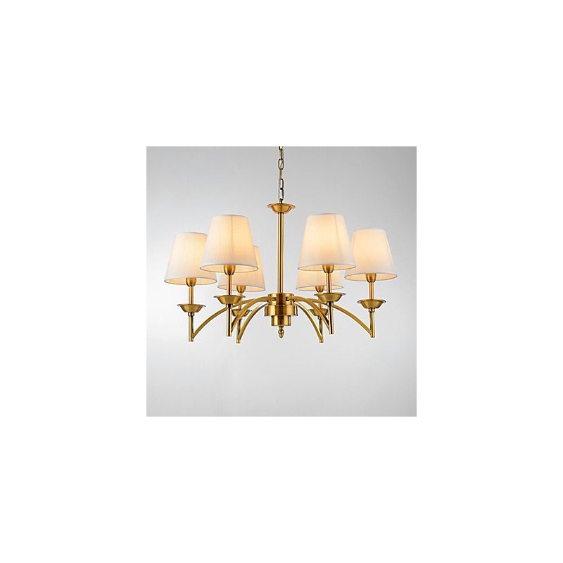 Lampada a sospensione moderna contemporanea bianca a 6 luci E12/E14
