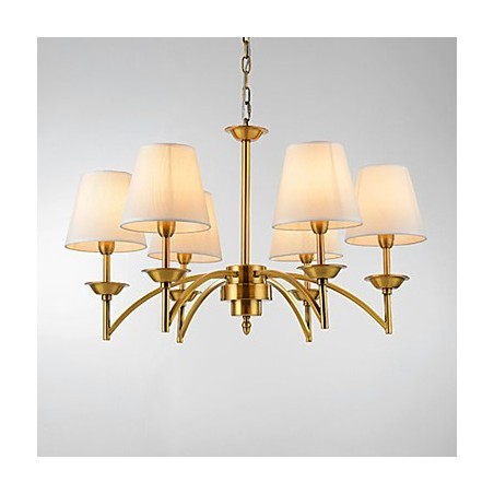 Lampada a sospensione moderna contemporanea bianca a 6 luci E12/E14