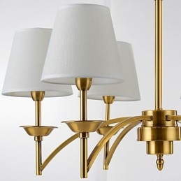 Lampada a sospensione moderna contemporanea bianca a 6 luci E12/E14