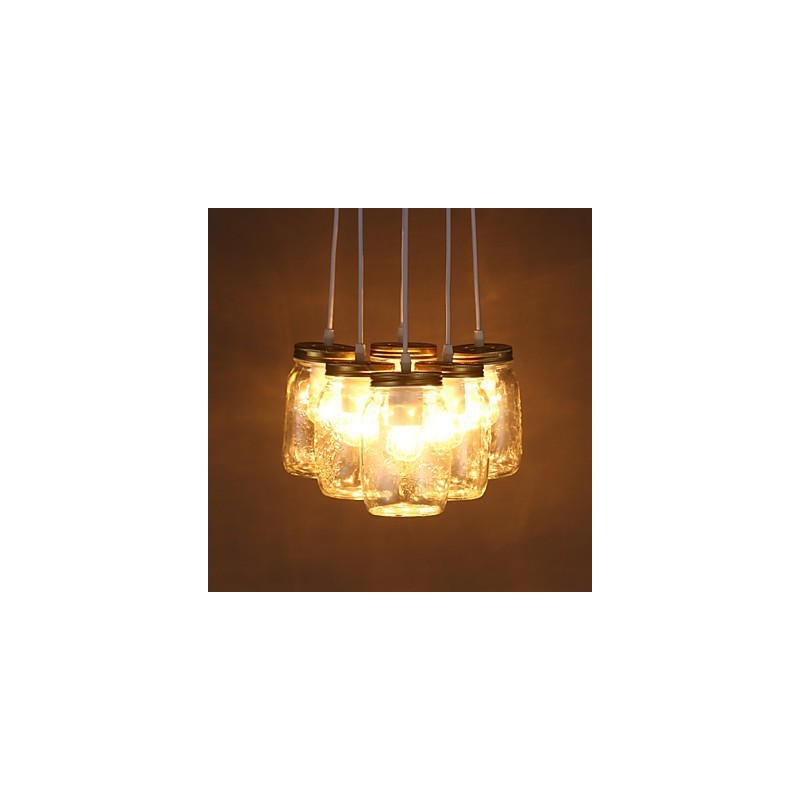 Lampada a sospensione creativa in vetro per bambini, 3 gocce