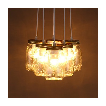 Lampada a sospensione creativa in vetro per bambini, 3 gocce