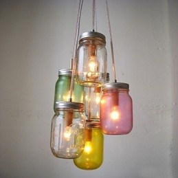 Lampada a sospensione creativa in vetro per bambini, 3 gocce