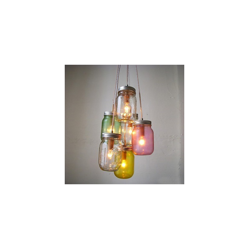 Lampada a sospensione creativa in vetro per bambini, 3 gocce
