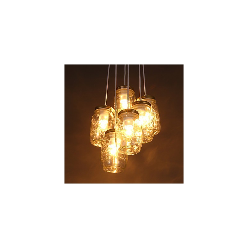 Lampada a sospensione creativa in vetro per bambini, 3 gocce