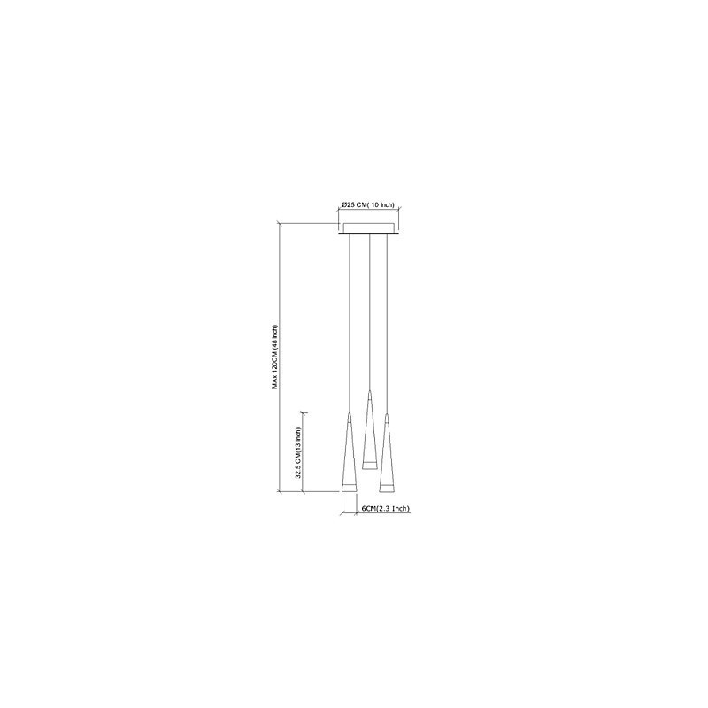 Lampada a sospensione LED in metallo cromato, regolabile 120 cm
