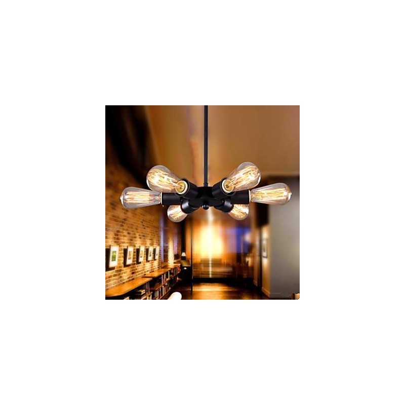 Lampada a sospensione industriale americana a sei luci Droplight