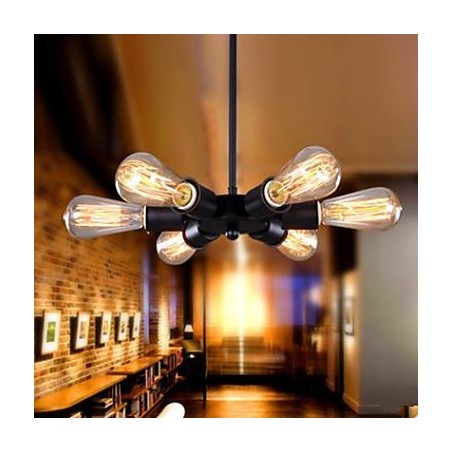 Lampada a sospensione industriale americana a sei luci Droplight