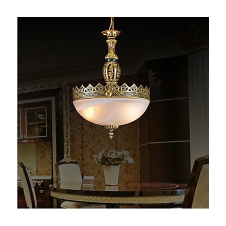 Lampada a sospensione retrò vintage classica in metallo bronzo