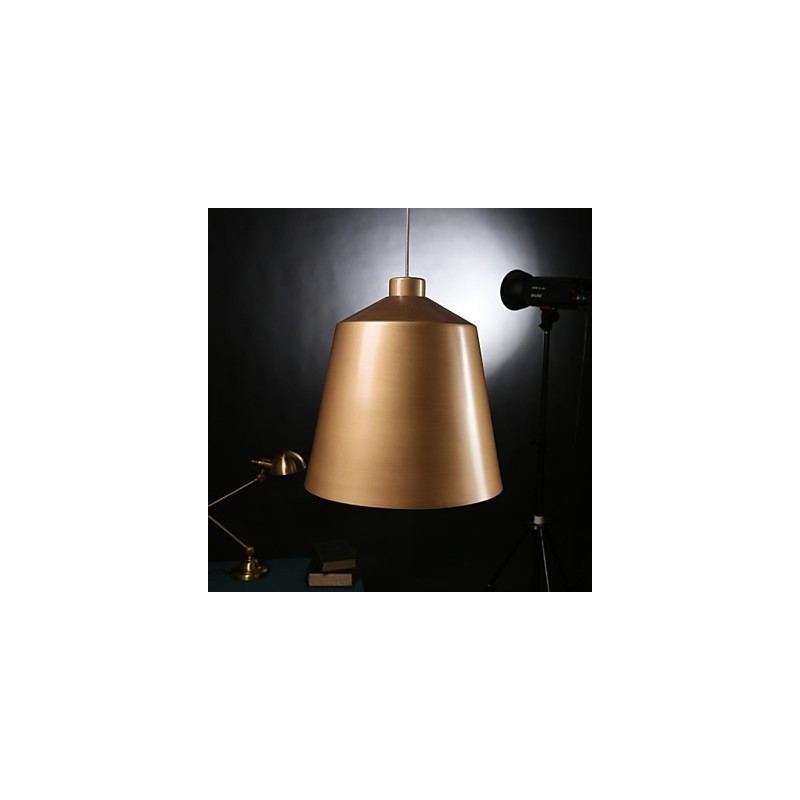 Lampadario a sospensione retrò industriale in ottone antico stile loft