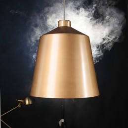 Lampadario a sospensione retrò industriale in ottone antico stile loft