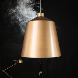 Lampadario a sospensione retrò industriale in ottone antico stile loft