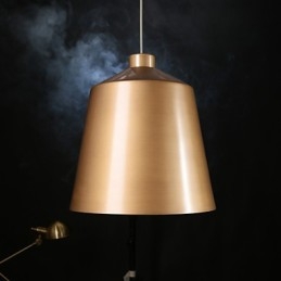 Lampadario a sospensione retrò industriale in ottone antico stile loft