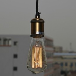 Lampada a sospensione in metallo stile country con finitura pitturata