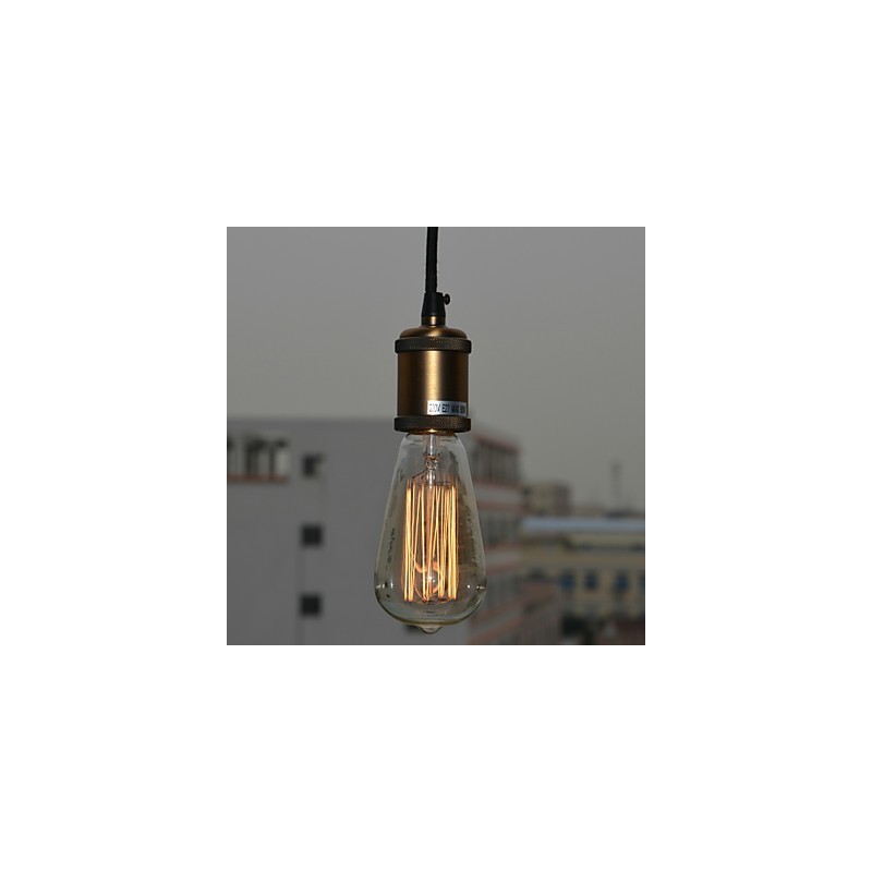 Lampada a sospensione in metallo stile country con finitura pitturata