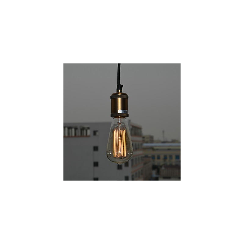 Lampada a sospensione in metallo stile country con finitura pitturata