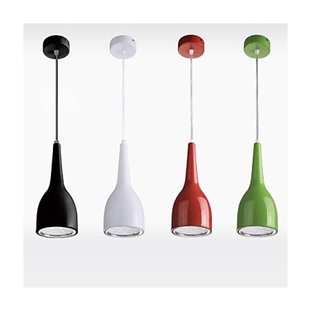 Lampada a sospensione globo in metallo dipinto moderna