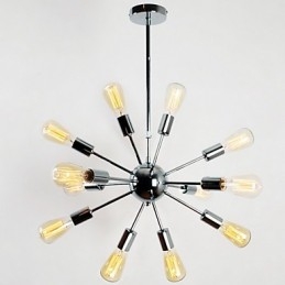 Lampadario in metallo elettroplaccato stile candela