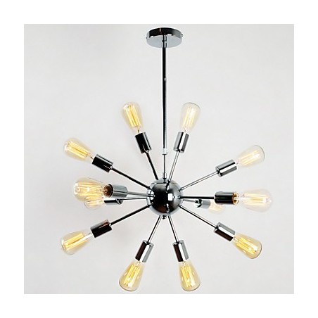 Lampadario in metallo elettroplaccato stile candela