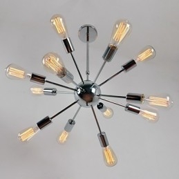 Lampadario in metallo elettroplaccato stile candela