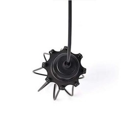 Lampada a sospensione mini Edison con gabbia nera, 3 luci, stile rustico