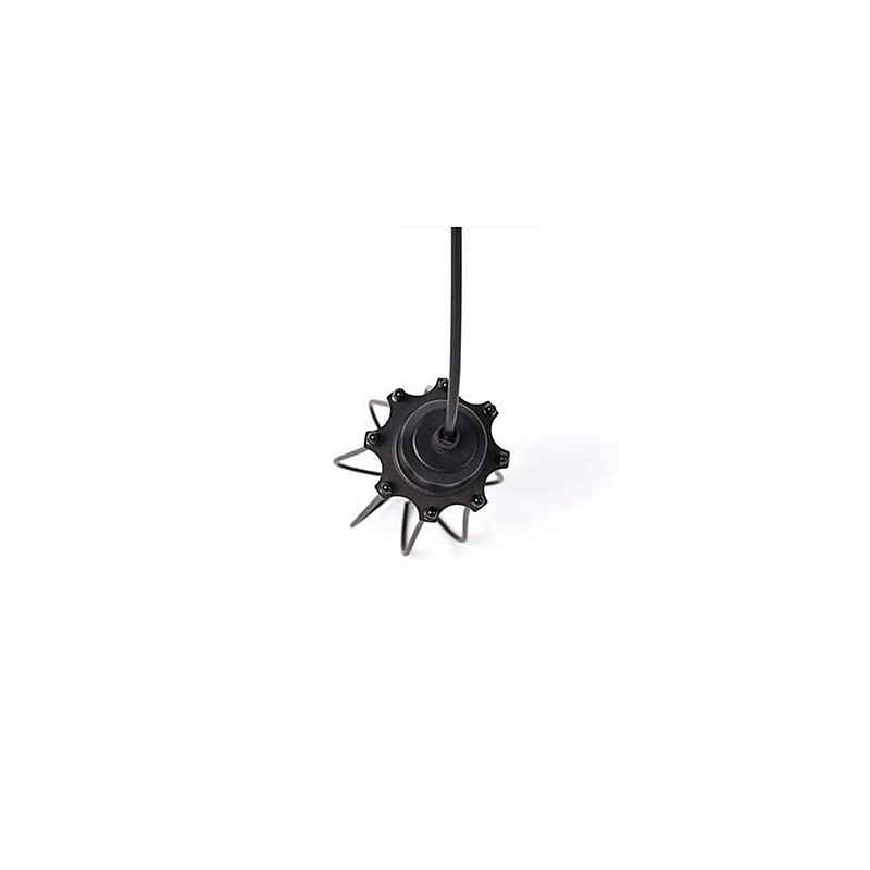 Lampada a sospensione mini Edison con gabbia nera, 3 luci, stile rustico