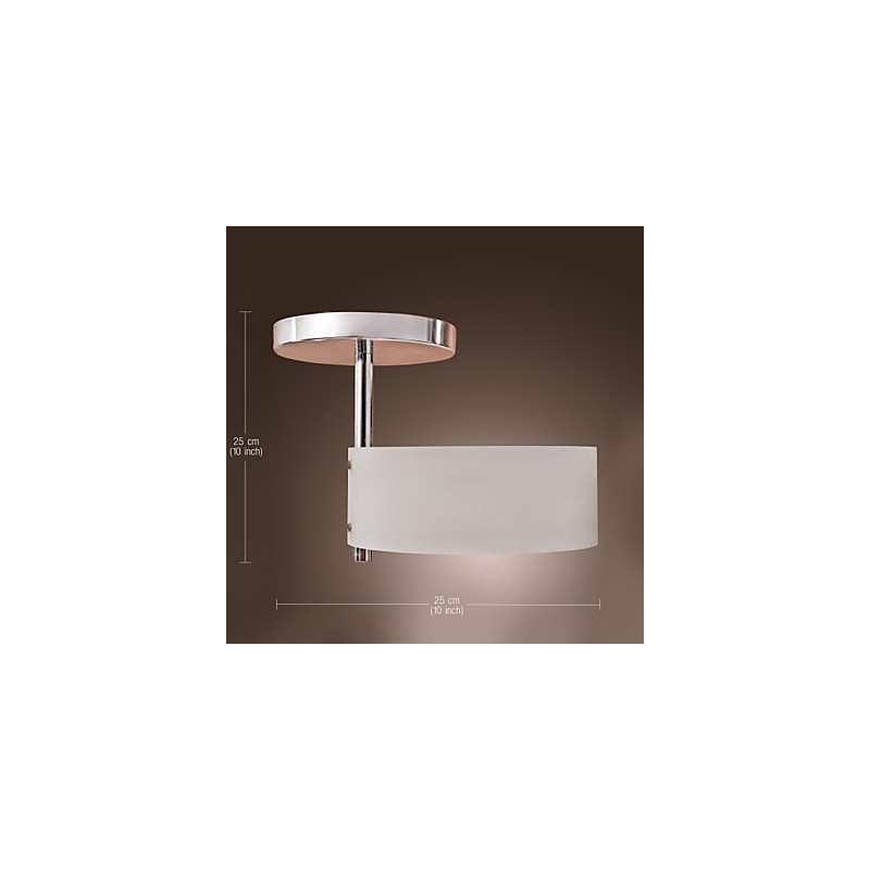 Lampadario a filo moderno contemporaneo in metallo cromato mini