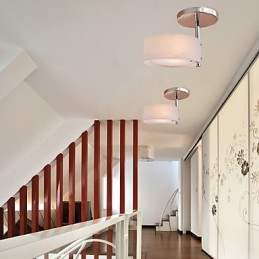 Lampadario a filo moderno contemporaneo in metallo cromato mini
