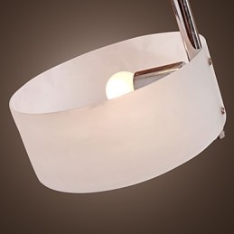 Lampadario a filo moderno contemporaneo in metallo cromato mini