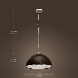 Lampada a sospensione mini a ciotola moderna e contemporanea in metallo nero