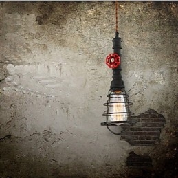 Lampada a sospensione retrò industriale americana