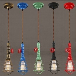 Lampada a sospensione retrò industriale americana