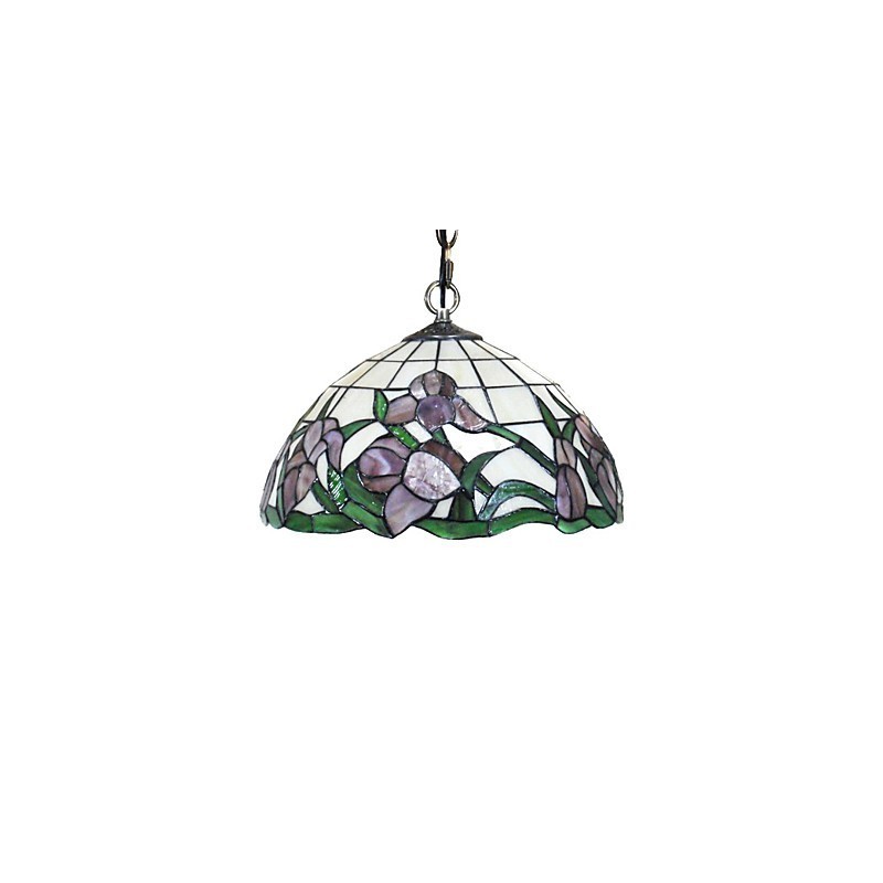 Lampada a sospensione Bowl Mini in bronzo con paralume in vetro multicolore