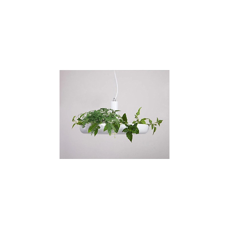 Lampada a sospensione moderna contemporanea bianca in metallo, 40 cm, E26/E27