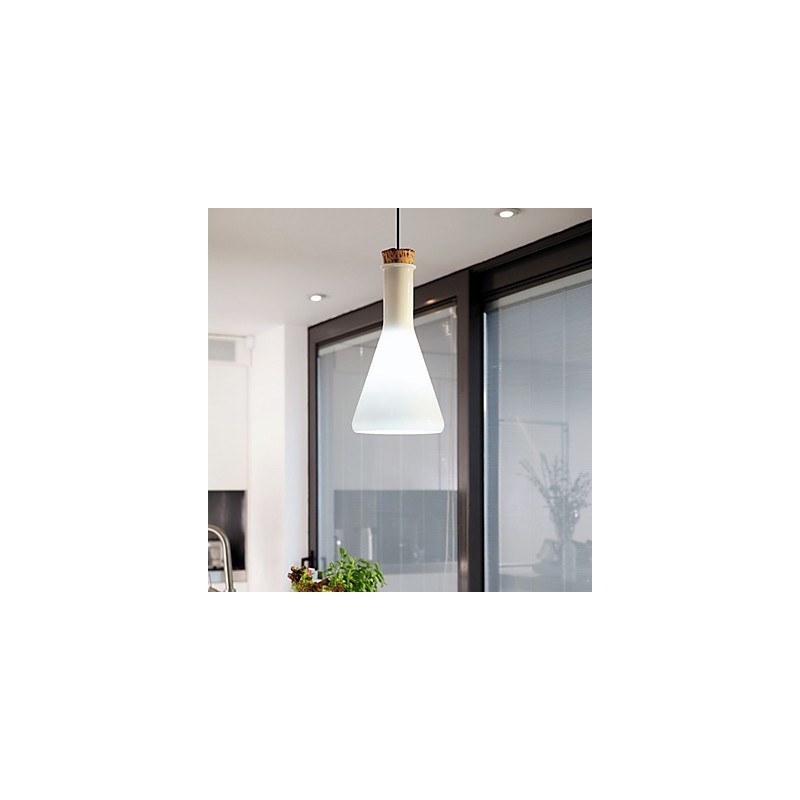 Lampada a sospensione moderna mini dipinta con paralume in vetro bianco E26/E27