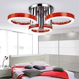 Lampadario moderno contemporaneo a filo in metallo cromato con LED integrato