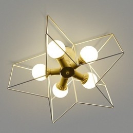 Lampada a sospensione country vintage in metallo nero 3 lampadine E26/E27