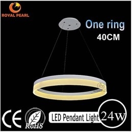 Lampada a sospensione LED moderna in acrilico a 3 livelli 24 W