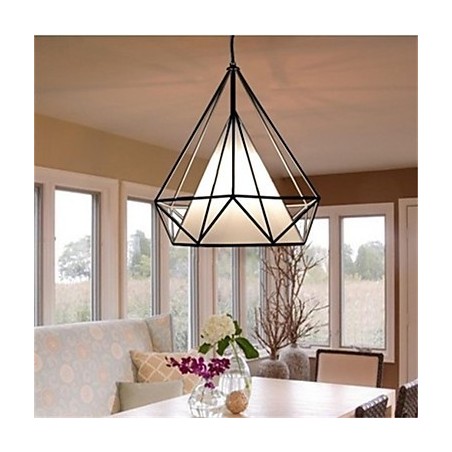 Lampada a sospensione retrò americana a 1 luce, diametro 38 cm, E26/E27