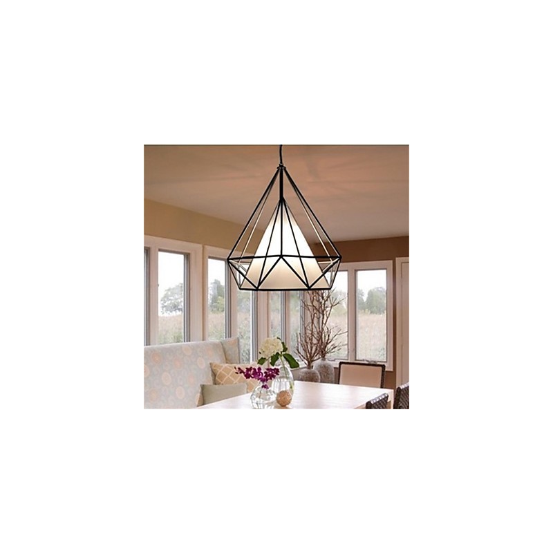 Lampada a sospensione retrò americana a 1 luce, diametro 38 cm, E26/E27