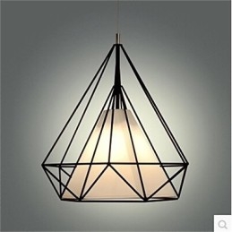 Lampada a sospensione retrò americana a 1 luce, diametro 38 cm, E26/E27