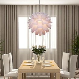 Lampada a sospensione mini moderna e contemporanea globo retrò dipinto bianco acrilico