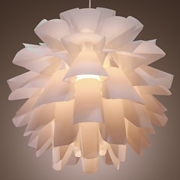 Lampada a sospensione mini moderna e contemporanea globo retrò dipinto bianco acrilico
