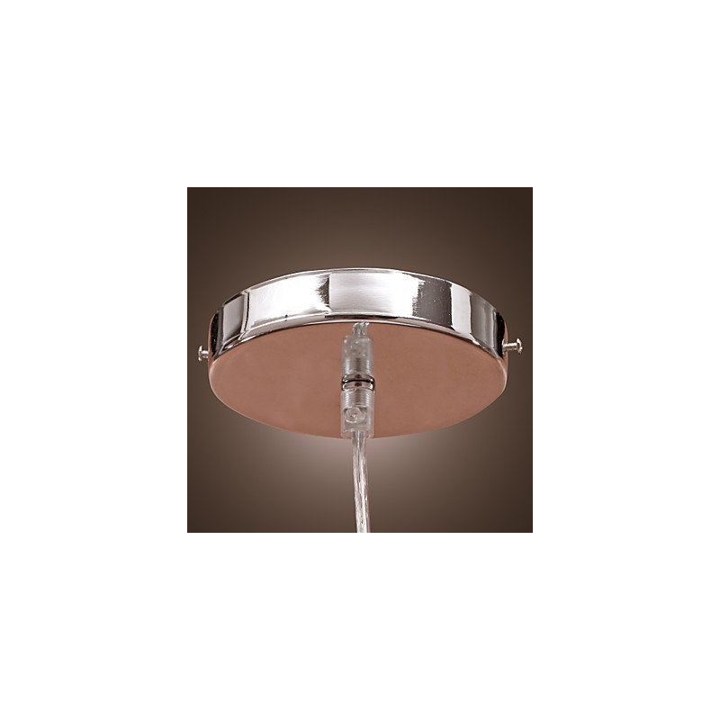 Lampada a sospensione mini moderna e contemporanea globo retrò dipinto bianco acrilico