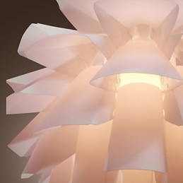 Lampada a sospensione mini moderna e contemporanea globo retrò dipinto bianco acrilico