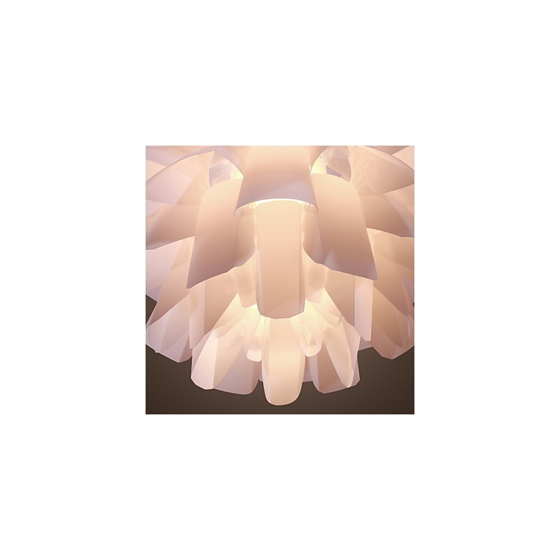 Lampada a sospensione mini moderna e contemporanea globo retrò dipinto bianco acrilico