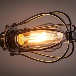 Lampada a sospensione vintage in metallo retrò a 5 luci E26/E27